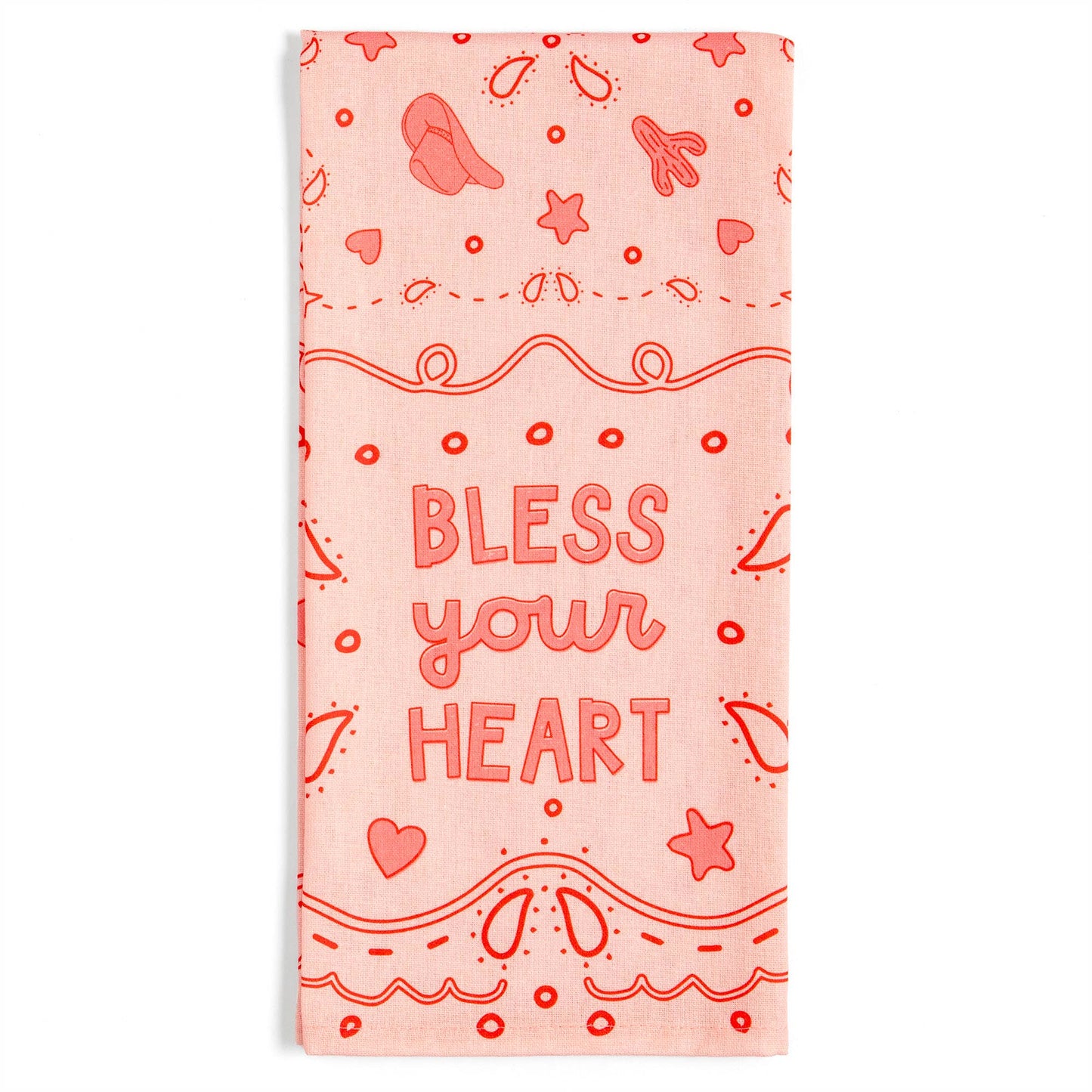 Bless Your Heart Western Tea Towel