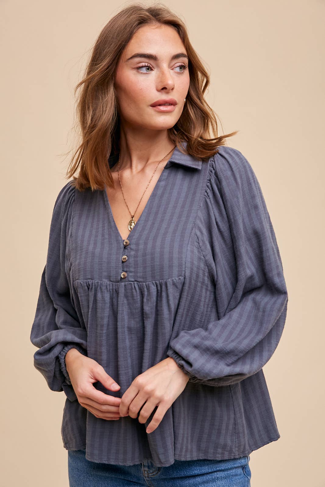 Balloon Sleeve Blouse