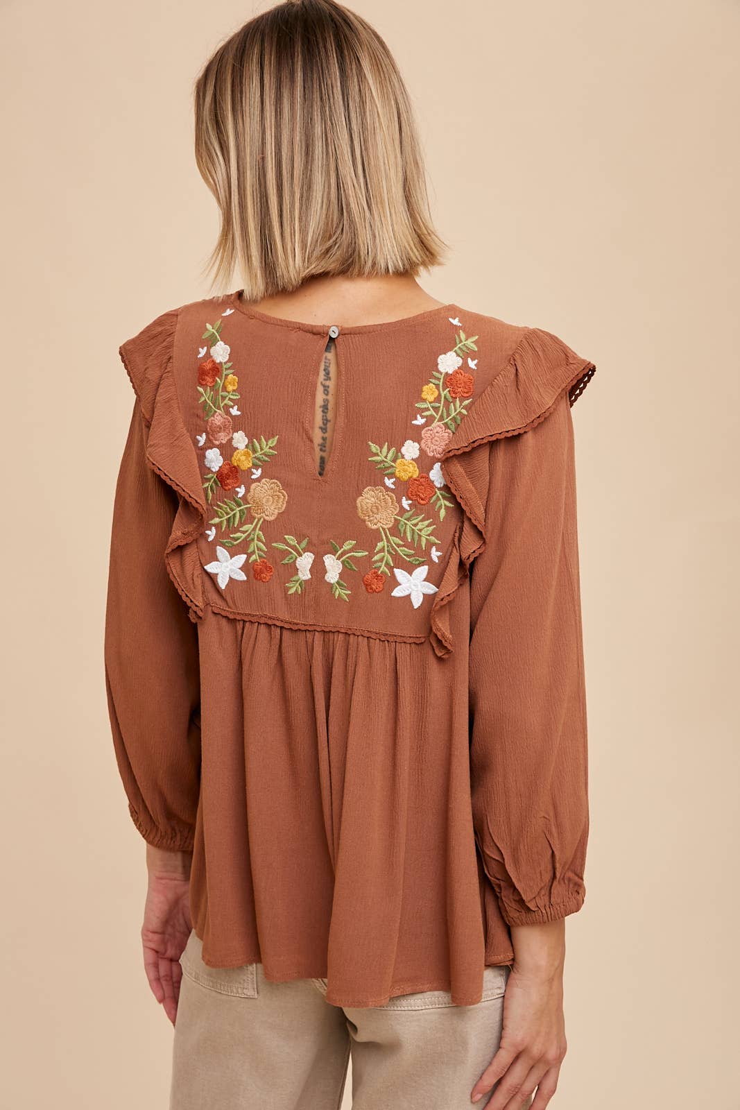 Embroidered Floral Blouse