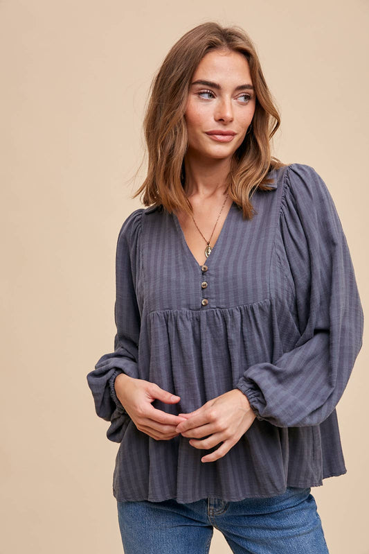 Balloon Sleeve Blouse