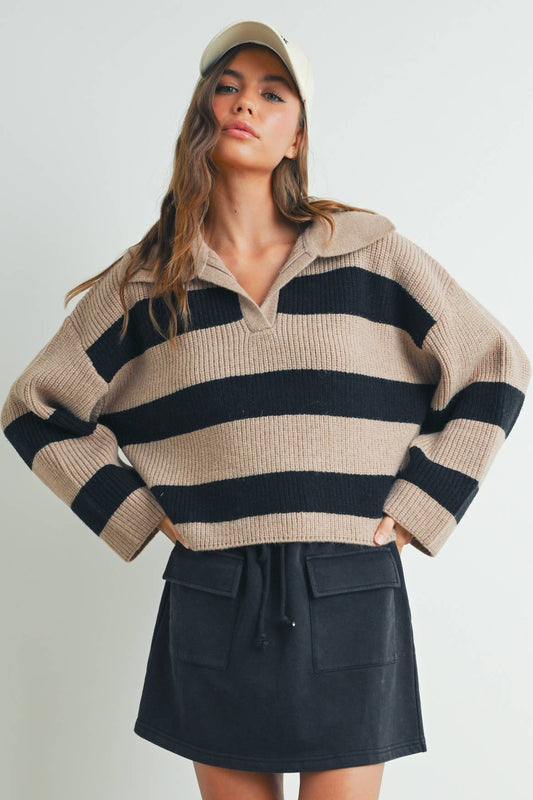 Stripe Rugby Sweater