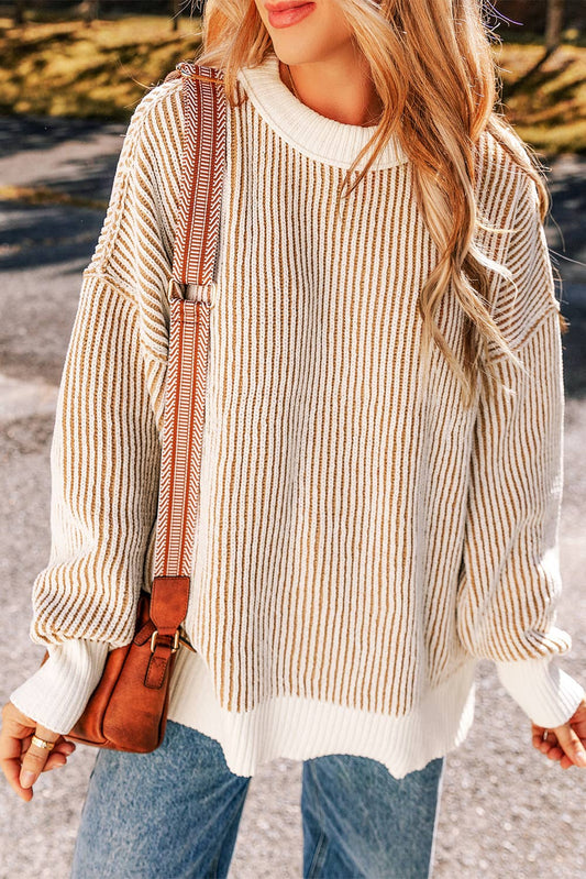 Striped Knit Sweater
